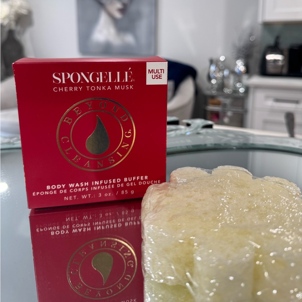 Spongelle Cherry Tonka Musk Body Wash Infused Buffer 🍒 🧼 🧽